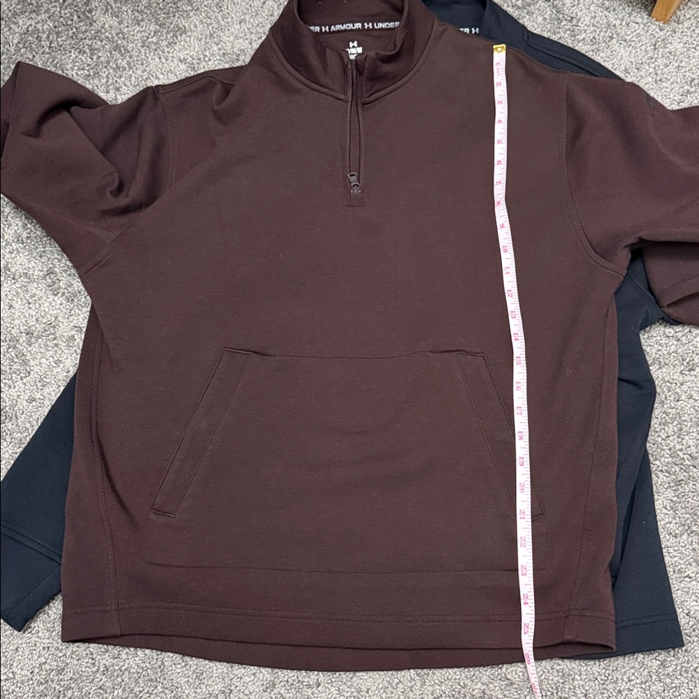 Under Armour Brown and Black Quarter-Zip sweatshirt - Picture 15 of 16